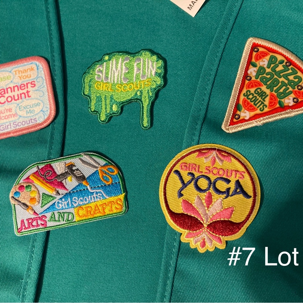 5 GS FUN Badges for Girl Scout Vests